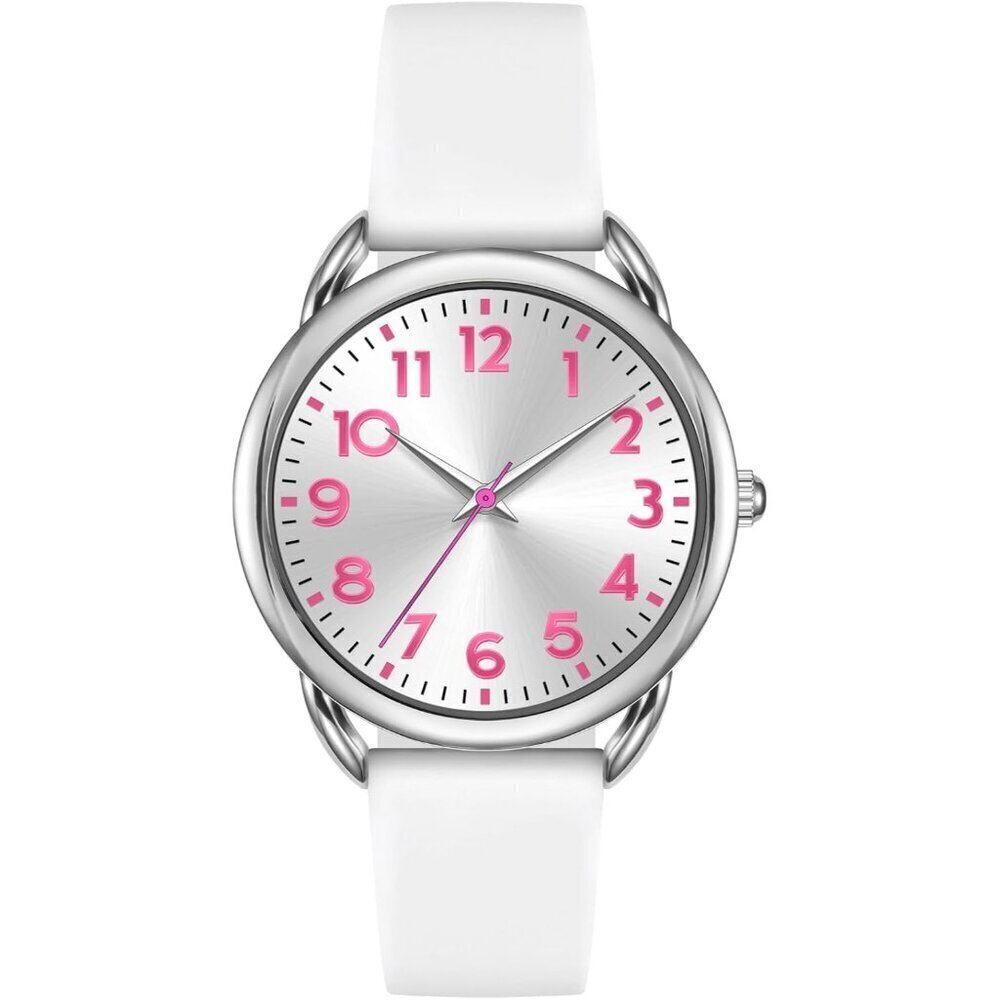 Watch for Women Numeral Dial Easy to Read Silicone Strap Fit for All Wrist Water